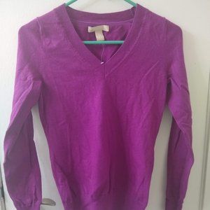 Banana Republic purple/pink merino wool sweater XS